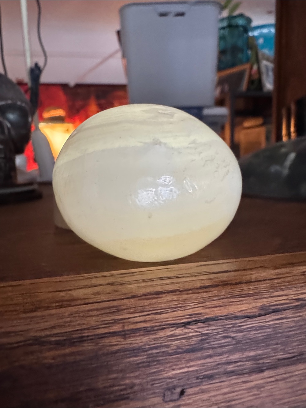 Decorative Stone Accent - Home Accents Egg shaped Egg sized. Light not included